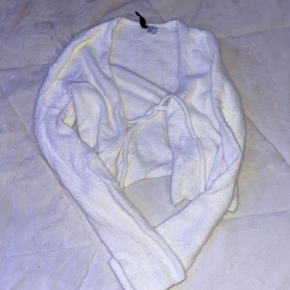 H&M tie cardigan